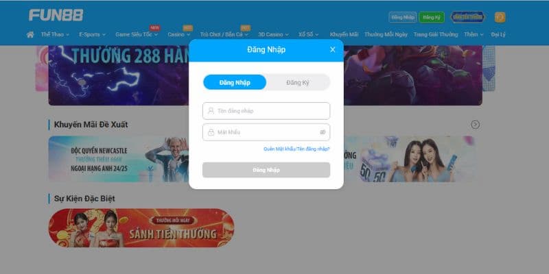 Lưu ý quan trọng khi đăng nhập Fun88