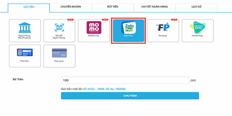 Quy trình nạp tiền Fun88 siêu an toàn